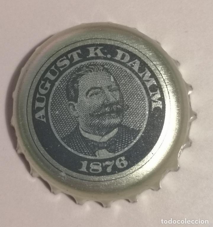 Coleccionismo de cervezas: PLACA CHAPA CORONA DE CERVEZA - A.K. DAMM ( AUGUST K. DAMM )