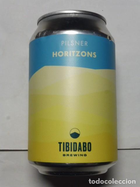 Collectable Beer: 1 lata de cerveza tibidabo brewing horitzons pilsner vacia 0,33 l