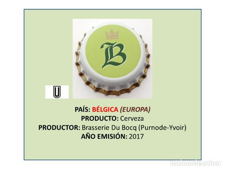 Coleccionismo de cervezas: TAPON CORONA CAPSULA CHAPA CERVEZA DU BOCQ (B&Eacute;LGICA)