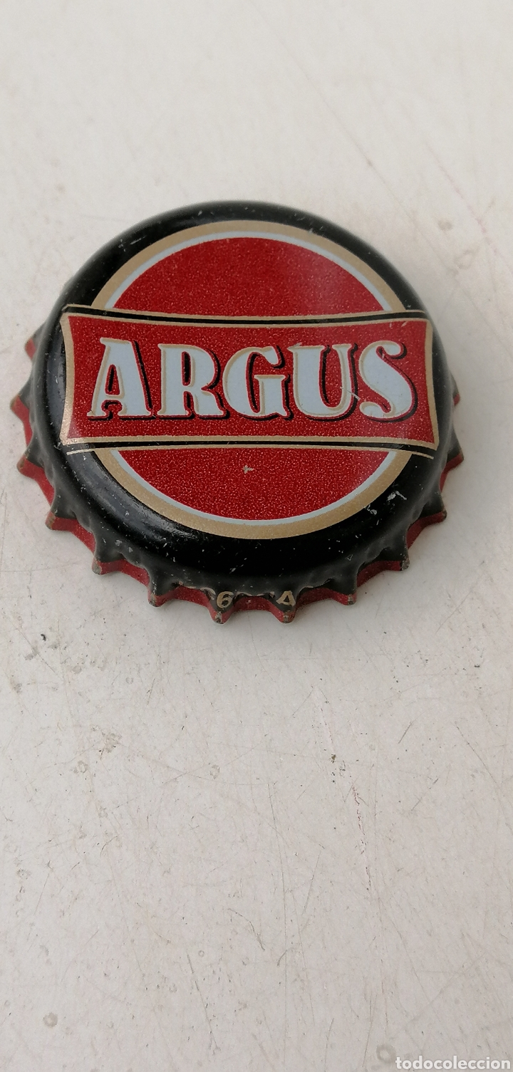 Coleccionismo de cervezas: CHAPA CERVEZA ARGUS (2). FONT SALEM (DAMM).VALENCIA. FAB. CHAPA: U---LOTE N.475--CARMANJO