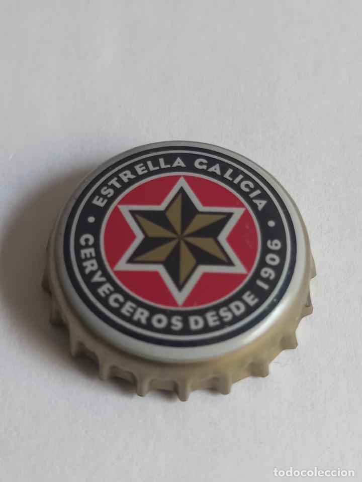 Coleccionismo de cervezas: CHAPA CERVEZA ESTRELLA GALICIA, FACTOR&Iacute;A NEW BOX