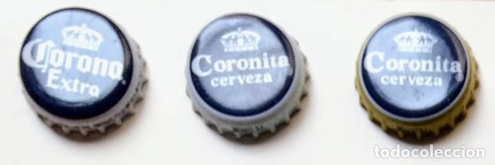 Collectionnisme de bi&egrave;res: CHAPA CHAPA - TAPA CORONA CERVEZA CORONA Y CORONITA 3 MODELOS - CAPS - TAPON