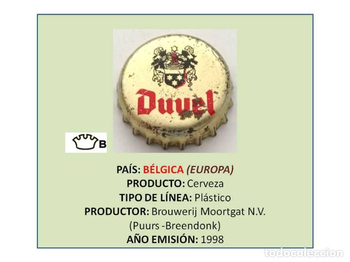 Coleccionismo de cervezas: TAPON CORONA CAPSULA CHAPA CERVEZA DUVEL (B&Eacute;LGICA)