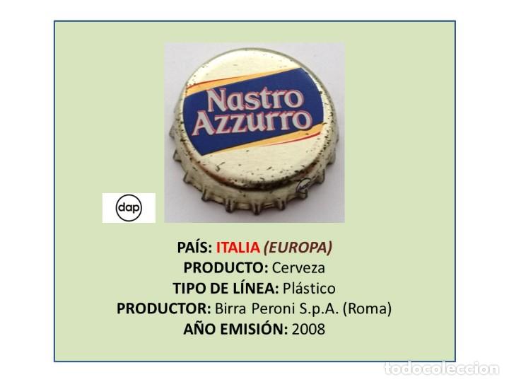 Coleccionismo de cervezas: TAPON CORONA CAPSULA CHAPA CERVEZA NASTRO AZZURRO (ITALIA)