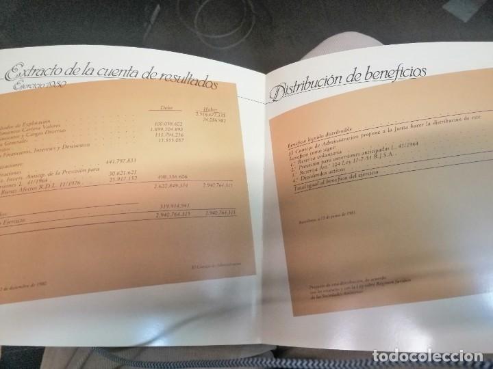 Coleccionismo de cervezas: Librito MEMORIA EJERCICIO 1980, S.A. DAMM - Foto 3