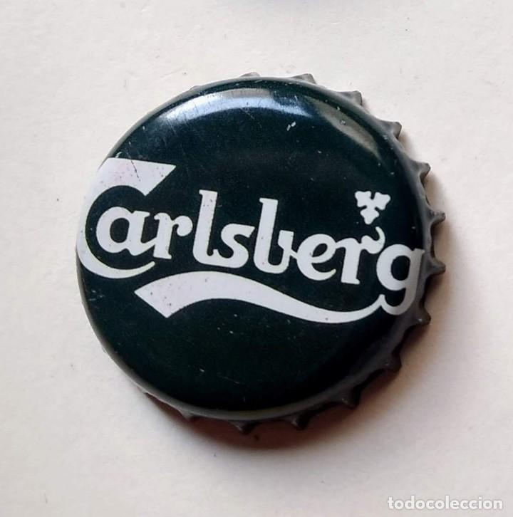 Collectionnisme de bi&egrave;res: CHAPA - TAPA CORONA CERVEZA CARLSBERG - CAPS - TAPON