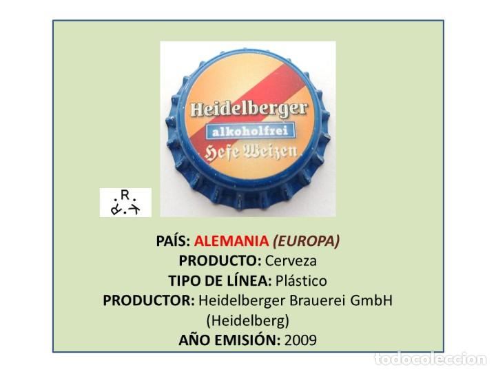 Coleccionismo de cervezas: TAPON CORONA CAPSULA CHAPA CERVEZA HEIDELBERGER ALKOHOLFREI (ALEMANIA)