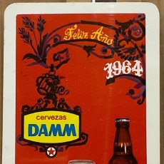 Coleccionismo de cervezas: CALENDARIO FOURNIER DE CERVEZAS DAMM 1964