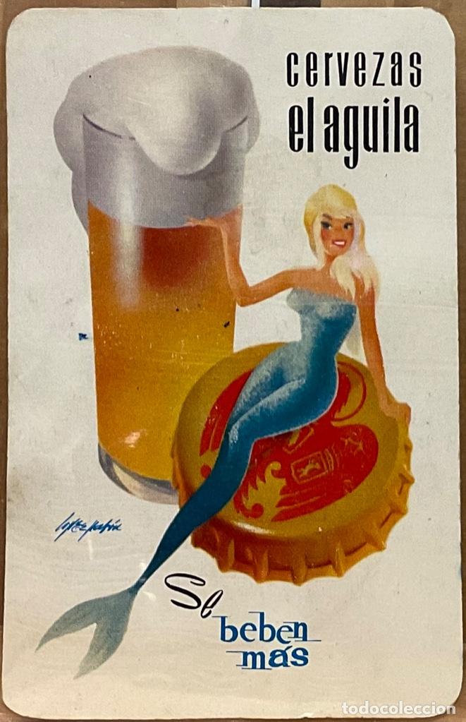 Coleccionismo de cervezas: CALENDARIO FOURNIER DE CERVEZAS EL AGUILA 1964