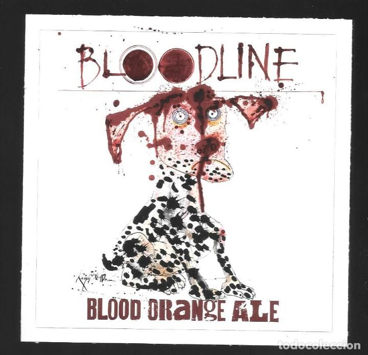 Coleccionismo de cervezas: 1 Pegatina adhesivo Cerveza Flying Dog Bloodline Blood Orange Ale nueva
