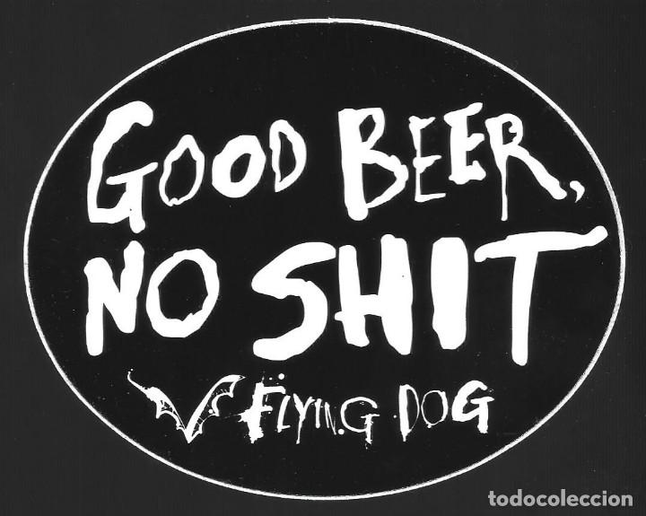 Coleccionismo de cervezas: 1 Pegatina adhesivo Cerveza Flying Dog nueva