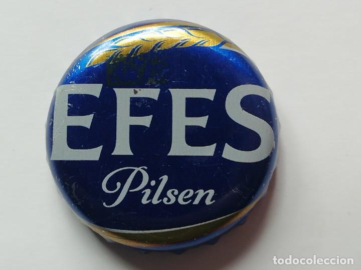 Colecionismo de cervejas: Chapa tap&oacute;n corona de la cerveza turca EFES PILSEN
