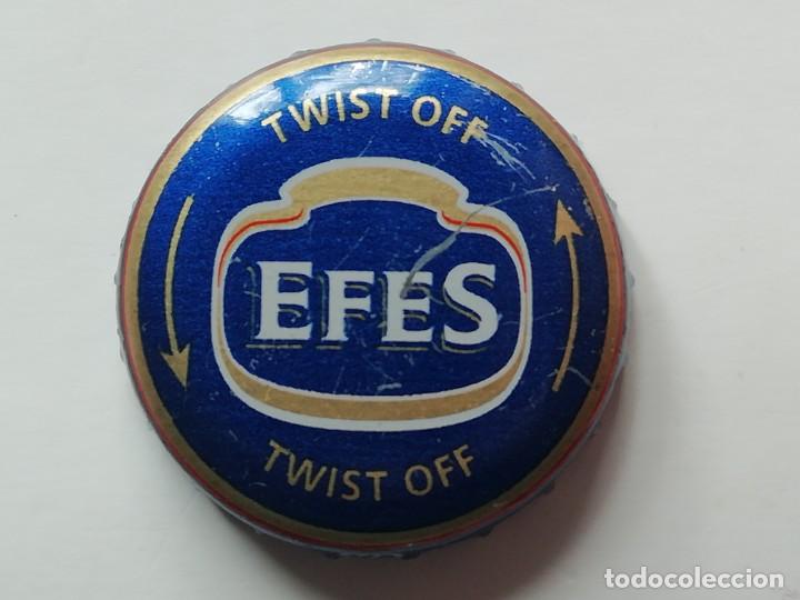 Colecionismo de cervejas: Chapa tap&oacute;n corona de la cerveza turca EFES (TWIST OFF / TWIST OFF)