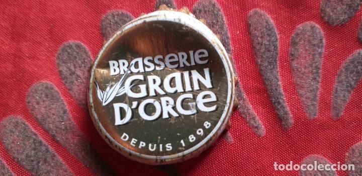 Coleccionismo de cervezas: CERVEZA-V9-VI-CHAPA-TAPON-CORONA-GRAIN D'ORGE
