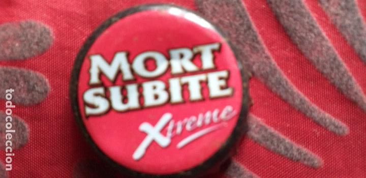 Colecionismo de cervejas: CERVEZA-V9-VI-CHAPA-TAPON-CORONA-MORT SUBITE