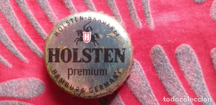 Colecionismo de cervejas: CERVEZA-V9-VI-CHAPA-HOLSTEN