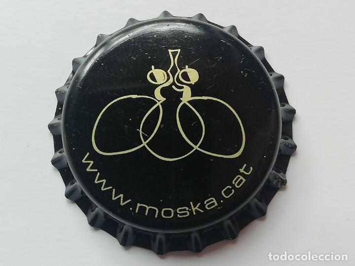 Colecionismo de cervejas: Chapa tap&oacute;n corona NUEVO de la cerveza artesana espa&ntilde;ola MOSKA