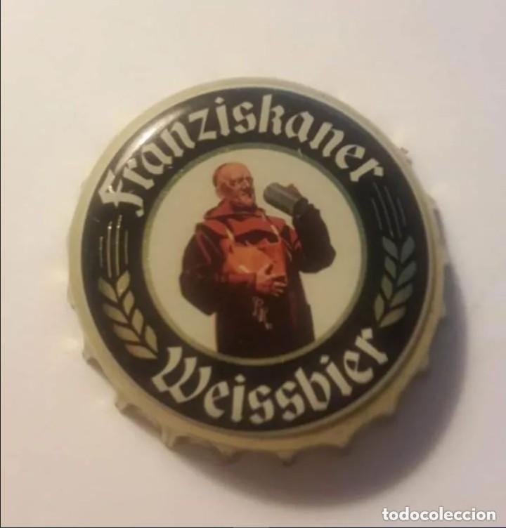 Coleccionismo de cervezas: Tap&oacute;n corona Fanziskaner weissbier