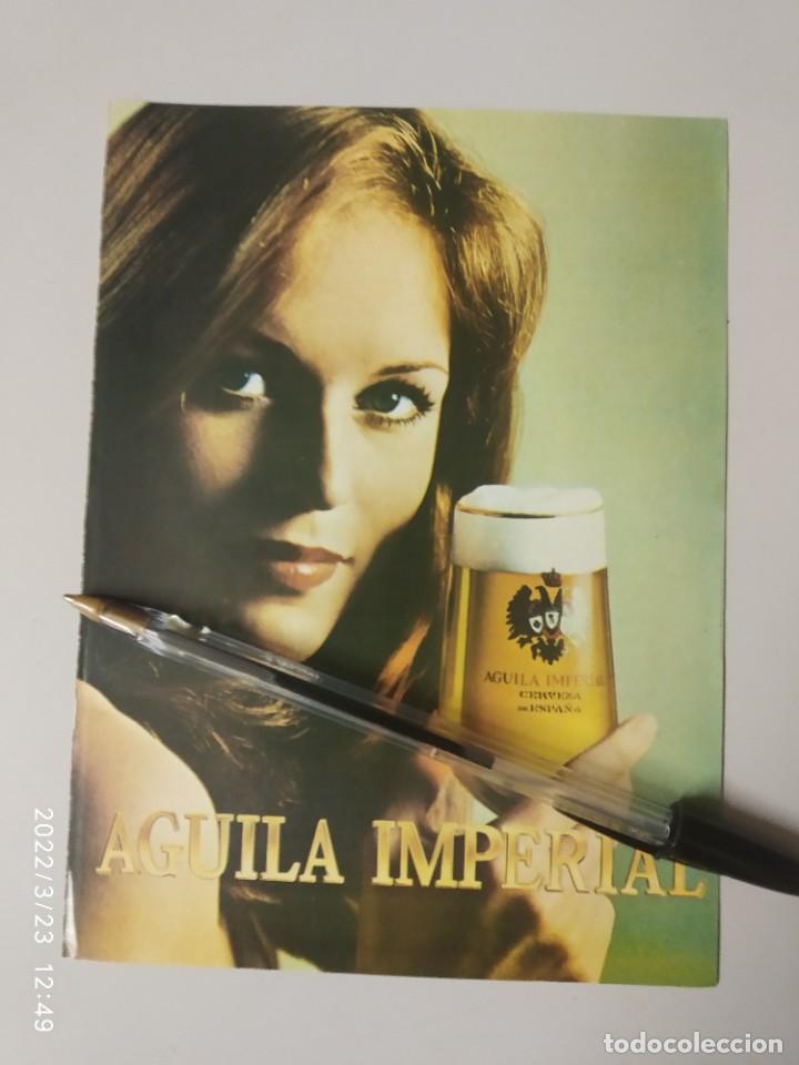 Sammeln von Brauereiartikeln: PEQUE&Ntilde;A PUBLICIDAD DE CERVEZA AGUILA IMPERIAL.