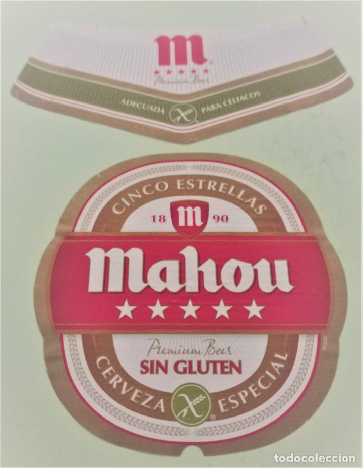 Coleccionismo de cervezas: ETIQUETA DE CERVEZA MAHOU SIN GLUTEN (ESPA&Ntilde;A)