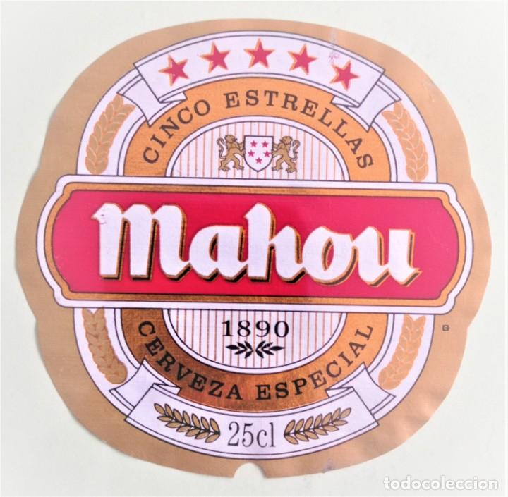 Coleccionismo de cervezas: ETIQUETA DE CERVEZA MAHOU (ESPA&Ntilde;A)