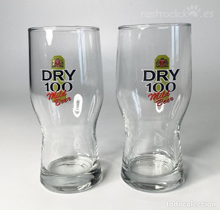Coleccionismo de cervezas: Vasos Dry 100 Mild Beer