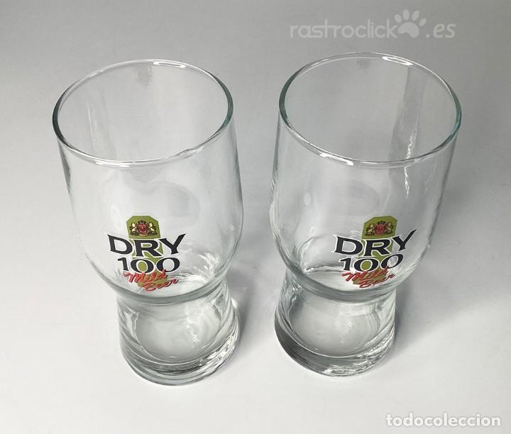 Coleccionismo de cervezas: Vasos Dry 100 Mild Beer - Foto 2
