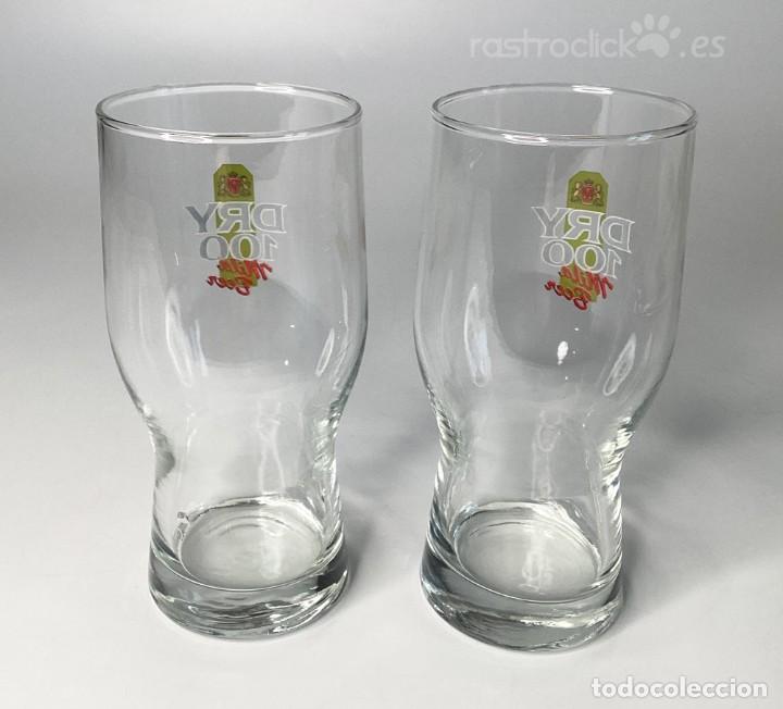 Coleccionismo de cervezas: Vasos Dry 100 Mild Beer - Foto 3