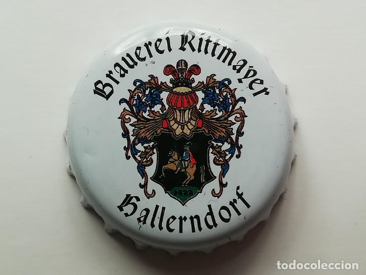 Collectionnisme de bi&egrave;res: Chapa tap&oacute;n corona de la cerveza alemana BRAUEREI RITTMAYER - HALLERNDORF