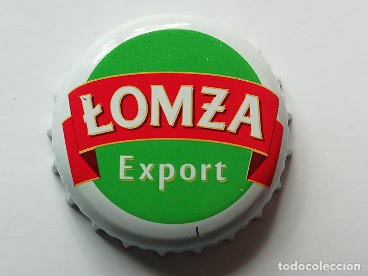 Colecionismo de cervejas: Chapa tap&oacute;n corona de la cerveza polaca LOMZA EXPORT