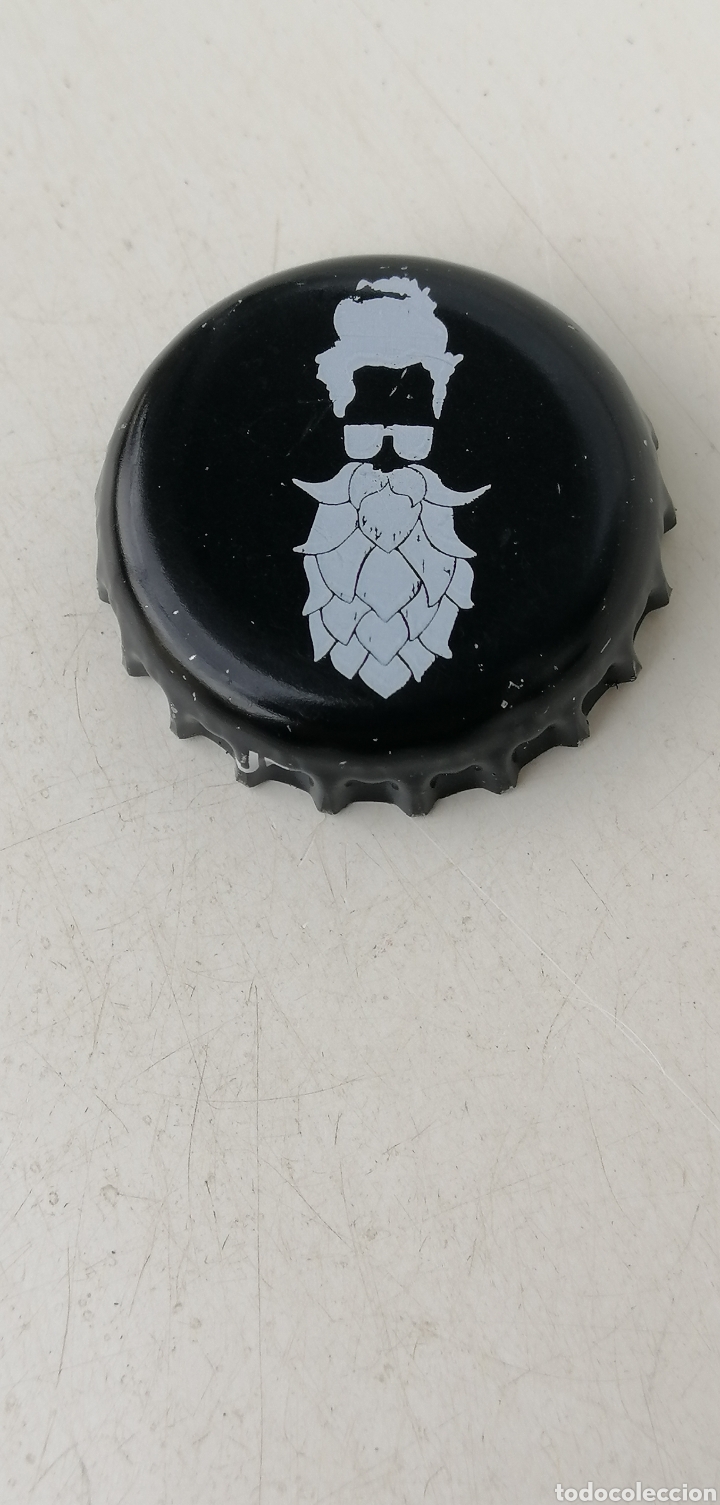 Colecionismo de cervejas: TAP&Oacute;N CORONA BEER BIER CHAPA CERVEZA ARTESANA HOPSTERS. GIRONA ----LOTE N. 3608---CARMANJO