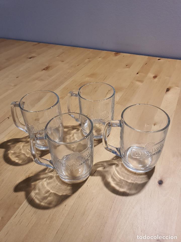 Coleccionismo de cervezas: Colecci&oacute;n de 4 Jarras Cerveza Mahou Cl&aacute;sica (0,25l).