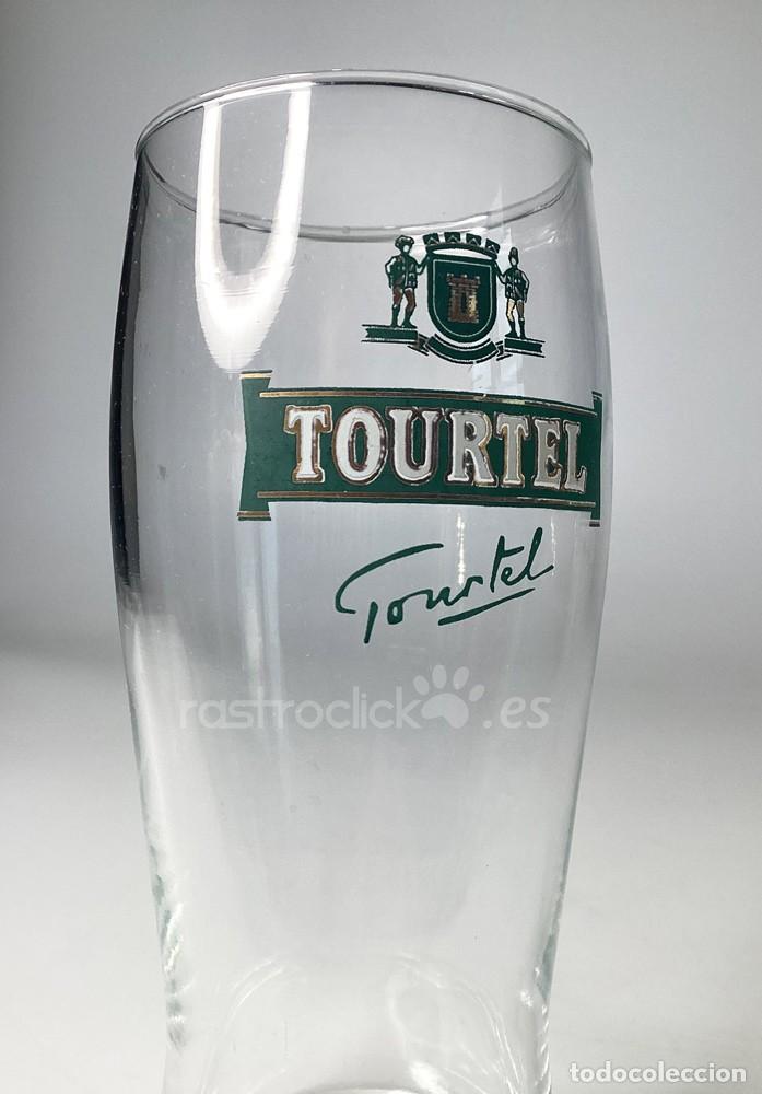 Coleccionismo de cervezas: Vaso cerveza TOURTEL - Foto 3