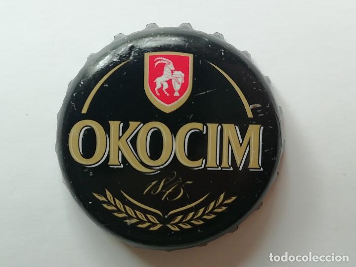 Collectionnisme de bi&egrave;res: Chapa tap&oacute;n corona de la cerveza polaca OKOCIM 1845