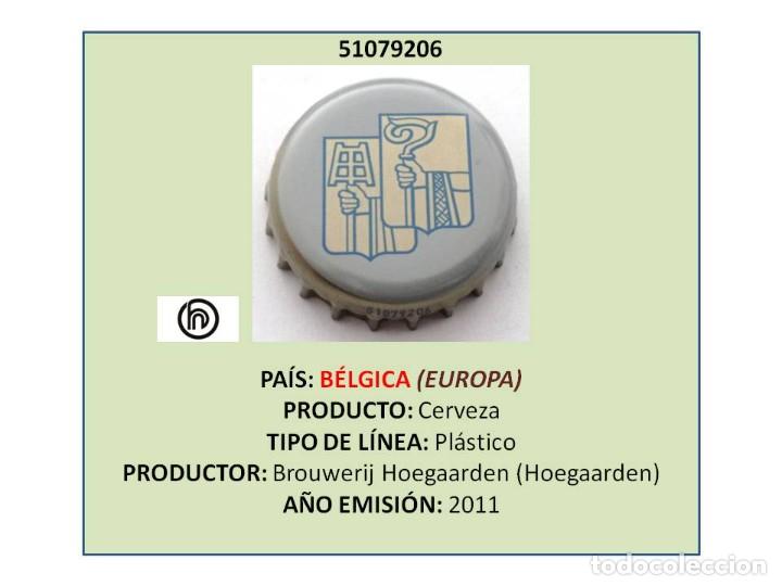 Coleccionismo de cervezas: TAPON CORONA CAPSULA CHAPA CERVEZA HOEGAARDEN (B&Eacute;LGICA)