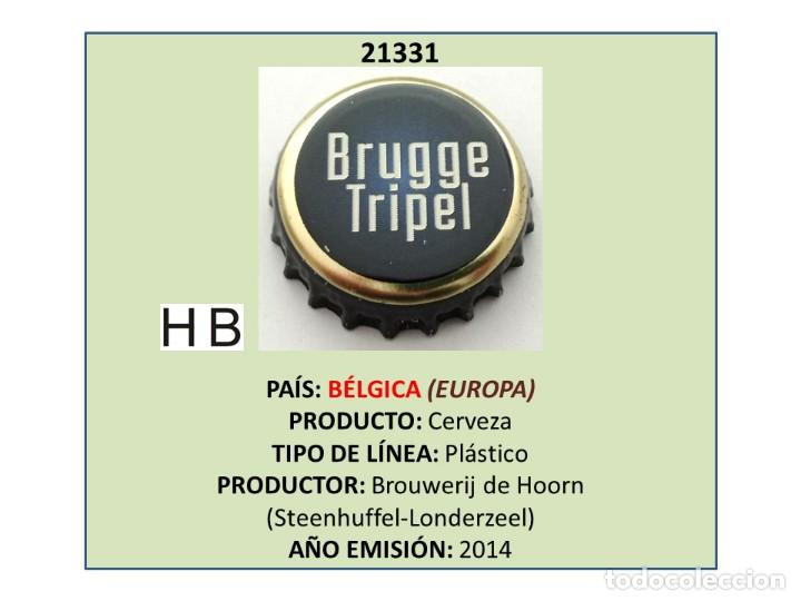 Coleccionismo de cervezas: TAPON CORONA CAPSULA CHAPA CERVEZA BRUGGE TRIPEL (B&Eacute;LGICA)