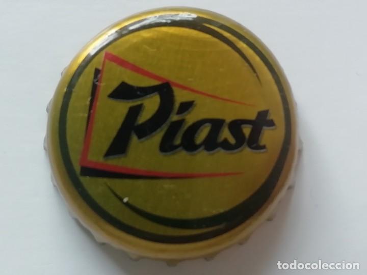 Colecionismo de cervejas: Chapa tap&oacute;n corona de la cerveza polaca PIAST