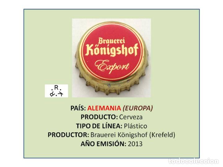 Coleccionismo de cervezas: TAPON CORONA CAPSULA CHAPA CERVEZA K&Ouml;NIGSHOF EXPORT (ALEMANIA)