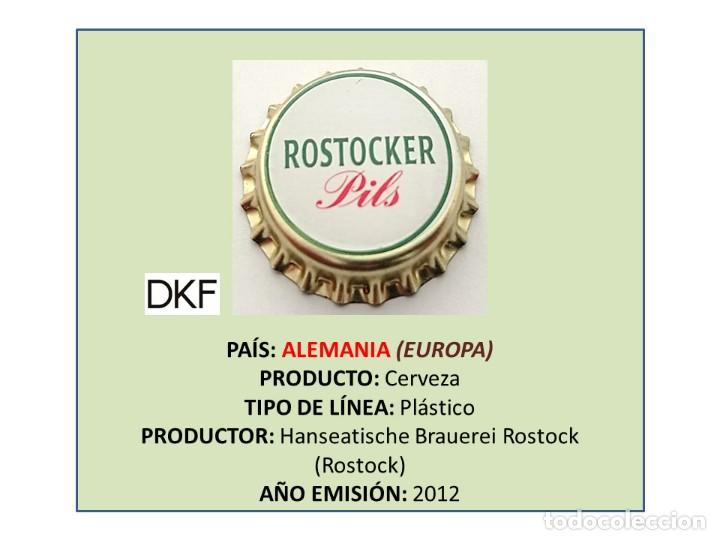 Collezionismo di birre: TAPON CORONA CAPSULA CHAPA CERVEZA ROSTOCKER PILS (ALEMANIA)