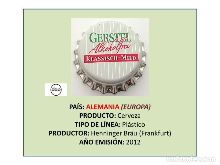 Collezionismo di birre: TAPON CORONA CAPSULA CHAPA CERVEZA GERSTEL ALKOHOLFREI (ALEMANIA)
