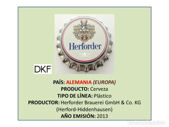 Collezionismo di birre: TAPON CORONA CAPSULA CHAPA CERVEZA HERFORDER (ALEMANIA)