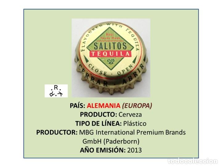 Coleccionismo de cervezas: TAPON CORONA CAPSULA CHAPA CERVEZA SALITOS TEQUILA (ALEMANIA)