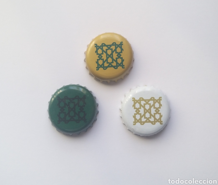 Coleccionismo de cervezas: CHAPAS TAP&Oacute;N CORONA CERVEZAS ALHAMBRA. COMO NUEVAS.