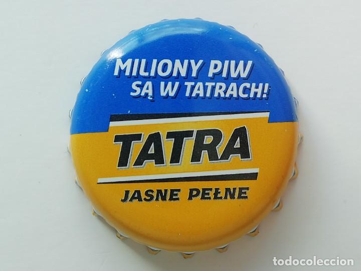 Coleccionismo de cervezas: Chapa tap&oacute;n corona de la cerveza polaca TATRA JASNE PELNE MILIONY PIW SA W TATRACH!