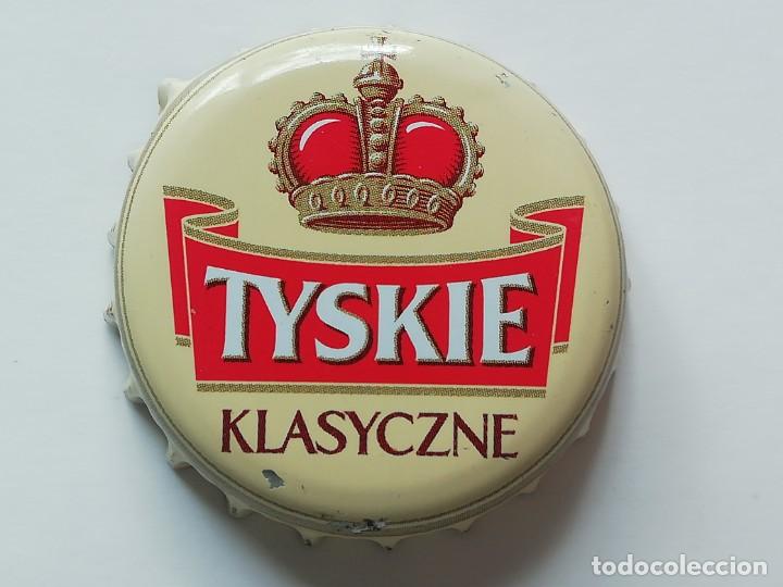 Coleccionismo de cervezas: Chapa tap&oacute;n corona de la cerveza polaca TYSKIE KLASYCZNE