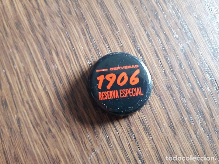 Coleccionismo de cervezas: chapa tap&oacute;n corona de cerveza estrella Galicia 1906 reserva especial