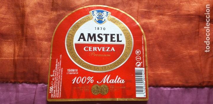 Coleccionismo de cervezas: CERVEZA-V9C-L-ETIQUETAS-1 LITRO-AMSTEL