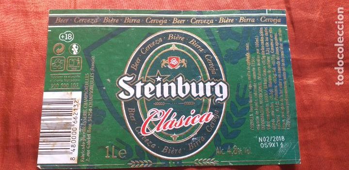 Coleccionismo de cervezas: CERVEZA-V9C-L-ETIQUETAS-1 LITRO-STEINBURG