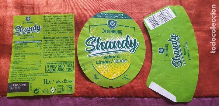 Coleccionismo de cervezas: CERVEZA-V9C-L-ETIQUETAS-1 LITRO-STEINBURG