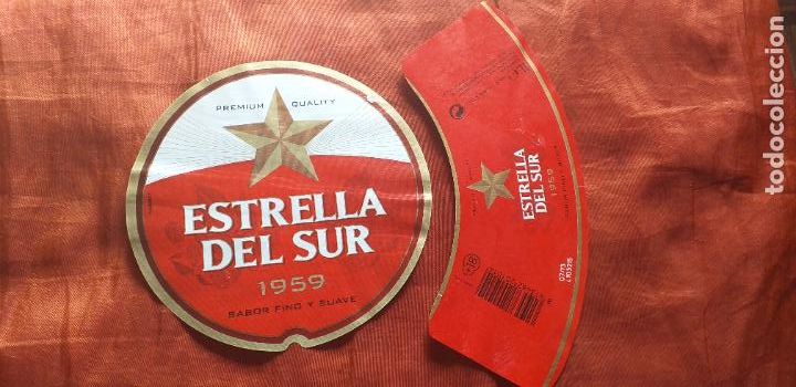 Coleccionismo de cervezas: CERVEZA-V9C-L-ETIQUETAS-1 LITRO-ESTRELLA DEL SUR